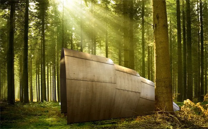 Small shelter inspired by armadillo