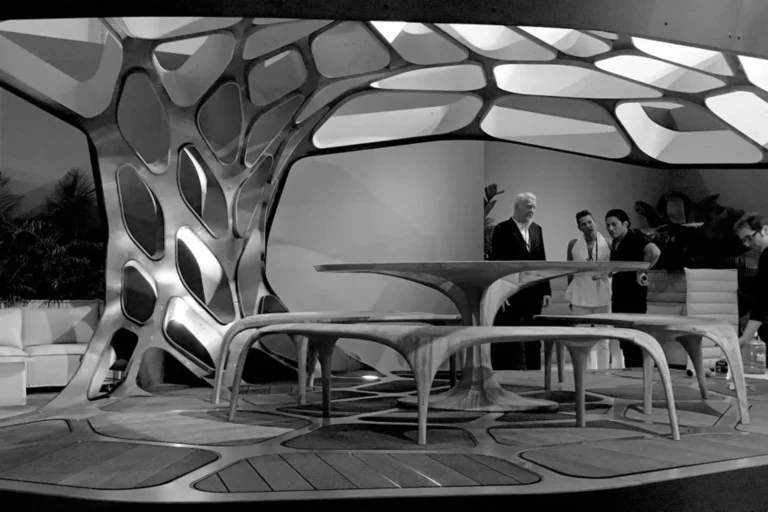 Backyard dining, Zaha Hadid-style